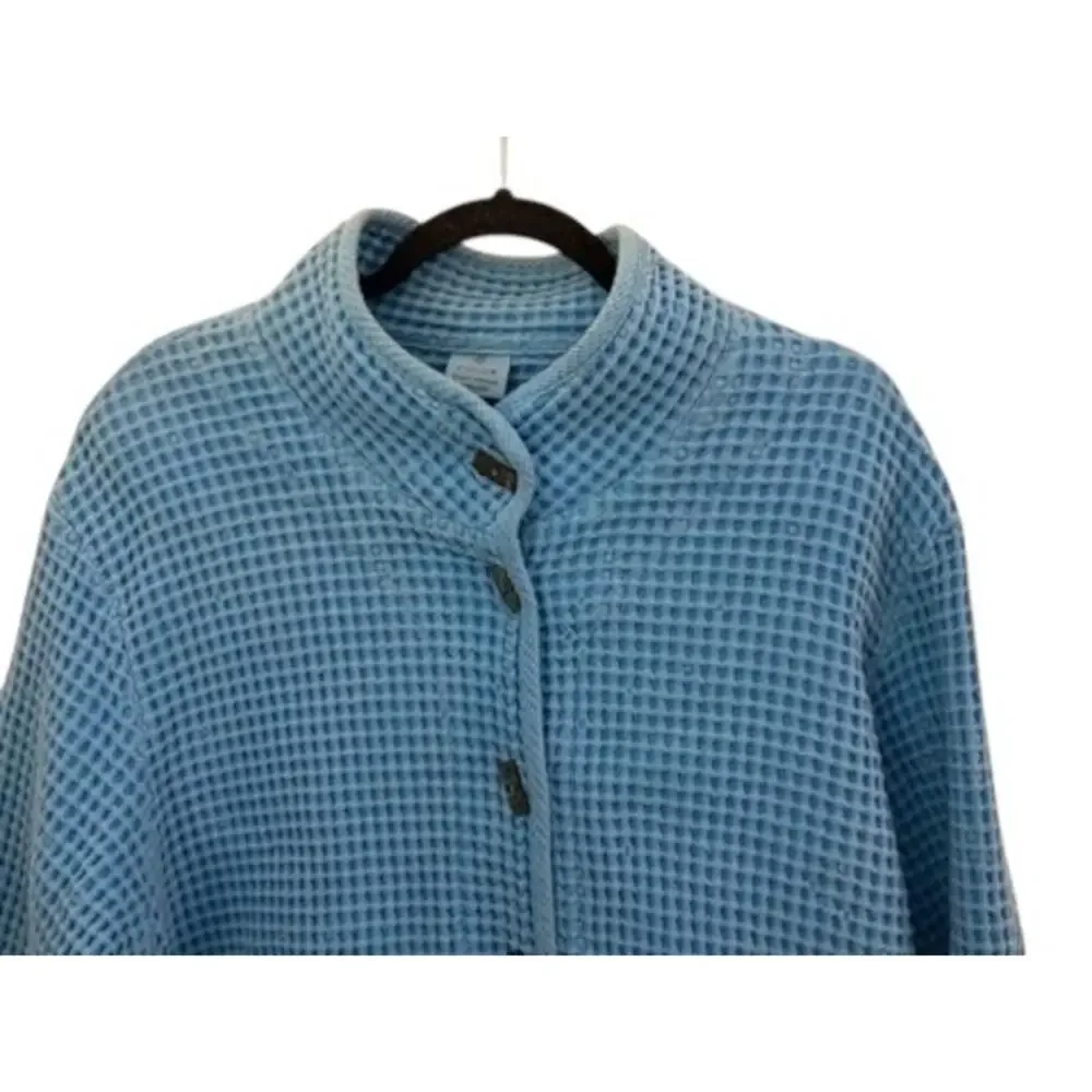 Focus Casual Lifestyle Collection Waffle Jacket Vintage Cotton Beachy Textured